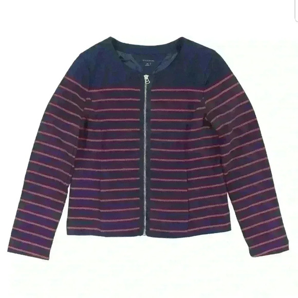 Tommy Hilfiger Women's Basket-Weave Striped Jacket - Picture 2 of 3